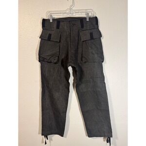W/CO. by Wasted‎ Collective Linen Cargo Pants Made in Japan Size S